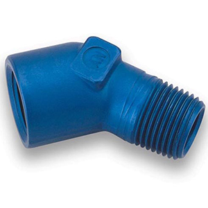 Earls 1/8 Npt 45 Deg. St. Elbow