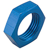 Earls Aluminum Bulkhead Nut, -10AN