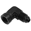 Earl's 90&deg; Fuel Pressure Gauge Head Adapter, -3 AN Male to 1/8" NPT Female
