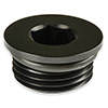 Earl's -8 AN Port Plug with O-Ring Seal, Black Anodized Aluminum