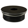 Earl's -12 AN Port Plug with O-Ring Seal, Black Anodized Aluminum