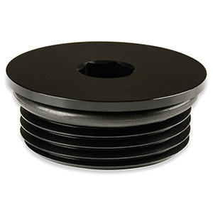 Earl's -16 AN Port Plug with O-Ring Seal, Black Anodized Aluminum