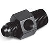 Earls Black Ano -6 Fuel Pressure Ga Adapter