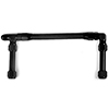 Earls -8An Single Inlet Black Ano W/Pro-Lite Hose