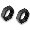 Earls Black Ano -6 Bulkhead Nut