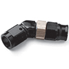 Earls Black Ano -6 45 Deg Al Lp Adj. Hose End