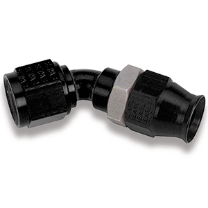 Earls Black Ano -8 45 Deg Al Tube Adj.