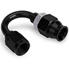 Earls Black Ano -10 180 Deg Al Tube Adj Speed-Seal