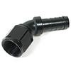 Earl's Ano-Tuff 45&deg; Auto-Crimp Hose End, Size -8 AN, Black