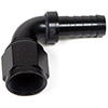 Earl's Ano-Tuff 90&deg; Auto-Crimp Hose End, Size -6 AN, Black