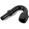 Earl's Ano-Tuff 150&deg; Auto-Crimp Hose End, Size -8 AN, Black