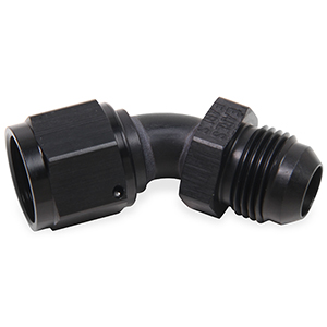 Earls -8 An 45 Deg Male Braze Adapter Black Ano
