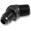 Earl's Ano-Tuff 45&deg; AN to Pipe Adapter Fitting, -10 AN to 3/4" NPT