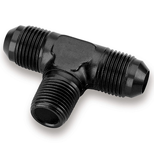 Earls Black Ano -4 To 1/8 Npt T On Side