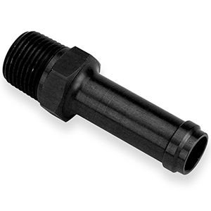 Earls Black Ano St. 3/8 Id Hose To 1/4 Npt