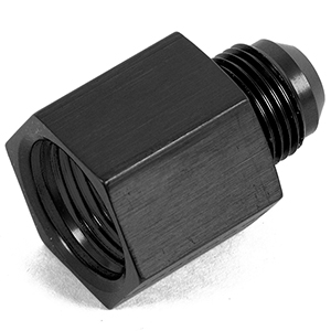 Earl's Ano-Tuff Flare to Port Reducer, -12 AN Female O-Ring Port to -10 AN Male Flare