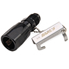 Earls Black Ano -6 To 3/8 Quick Connect Fuel Fitting