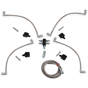 Earls Ls Steam Tube Kit-4-Corner W/ Speed-Flex Hose