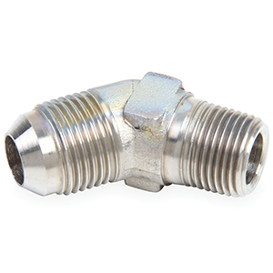 Earls 45 Deg. -3 To 1/8 Npt Adapter Stainless Steel