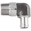 Earls Ss 90 Deg 5/8 An Barb To 3/4 Npt Swivel