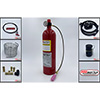 Fire Bottle Sprint Car 5 lb Automatic-Manual Pull System With Hose