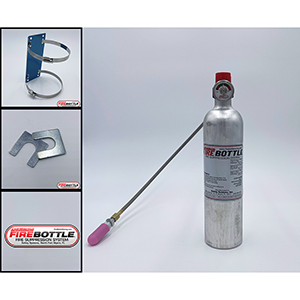 Fire Bottle 2.5 lb. Aluminum Fuel Cell Bottle