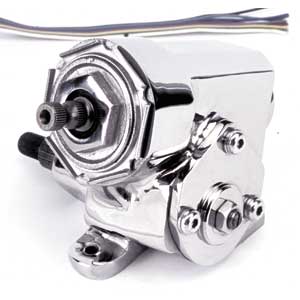 Steering Box: T-Bucket Chrome  (Reversed)