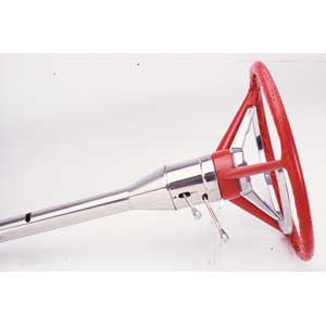 Floorshift Tilt Column: Thunderbird 55-57 Mill Finish Aftermarket Sw (Incl. Shaft Adapter)