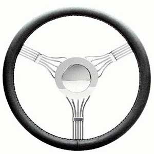 Steering Wheel: Banjo Steering Wheel Black Horn Included