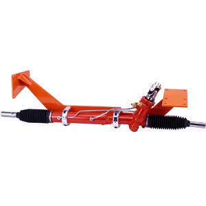 Rack And Pinion Kit: Nova 62-67 Power Kit W/Mill Finish Column