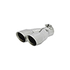 Flowmaster 15307 Exhaust Tip - 3.00 in. Dual Angle Cut Polished SS Fits 2.50 in. Tubing -Clamp on