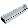 Flowmaster 15361 Exhaust Tip - 3.00 in. Rolled Angle Polished SS Fits 2.50 in. Tubing - clamp on