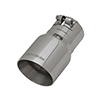 Flowmaster 15377 Exhaust Tip - 4.00 in. Angle Cut Polished SS Fits 3.00 in. Tubing - Clamp on