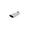 Flowmaster 15385 Exhaust Tip - 4.25 x 2.25 in. Oval Polished SS Fits 2.50 in. Tubing - Clamp on