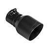 Flowmaster 15396B Exhaust Tip - 4.00 in. Black Ceramic Coated - Fits 2.5 in. Tubing- Clamp On