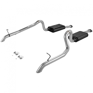 Flowmaster 17106 Cat-back System - Dual Rear Exit - Force II - Moderate Sound