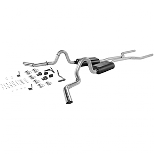 Flowmaster 17120 Header-back System - Dual Side Exit - American Thunder - Moderate/Aggressive
