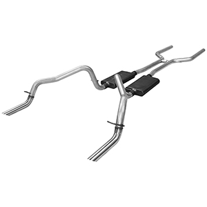 Flowmaster 17149 Header-back System - Dual Rear Exit - American Thunder - Moderate/Aggressive