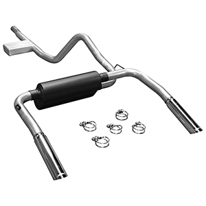 Flowmaster 17358 Cat-back System - Dual Rear Exit - American Thunder - Moderate Sound