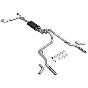 Flowmaster 17406 Cat-back System - Dual Rear/Side Exit - American Thunder - Moderate Sound