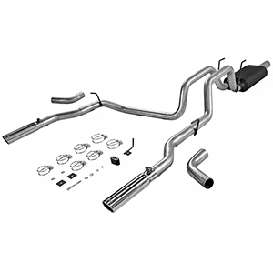 Flowmaster 17424 Cat-back System - Dual Rear/Side Exit - American Thunder - Mild/Moderate Sound