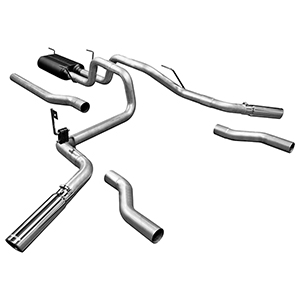 Flowmaster 17438 Cat-back System - Dual Rear/Side Exit - American Thunder - Moderate Sound