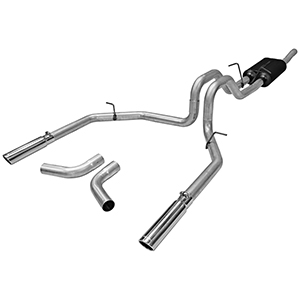 Flowmaster 17472 Cat-back System - Dual Rear/Side Exit - Force II - Mild Sound