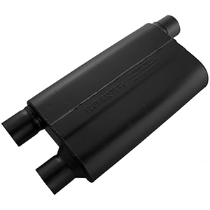Flowmaster 42583 80 Series Crossflow Muffler, 2.50 IN (O) / OUT (D), 4x9 16 Gauge