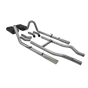 Flowmaster 817174 Header-back System 409S - Dual Rear Exit - American Thunder -Moderate/Aggressive