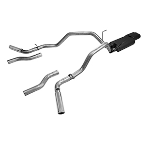 Flowmaster 817425 Cat-back System 409S-Dual Rear/Side Exit- American Thunder - Moderate/Aggressive