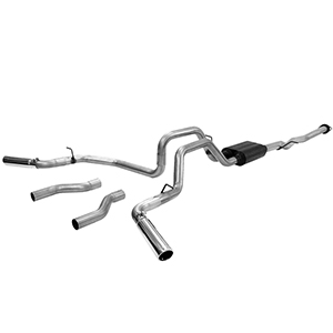 Flowmaster 817428 Cat-back System 409S - Dual Rear/Side Exit - American Thunder - Moderate Sound