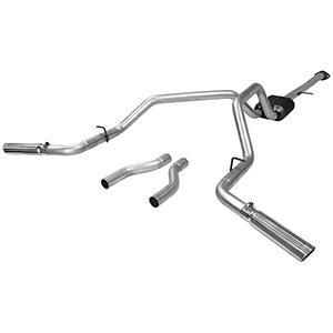 Flowmaster 817473 Cat-back System - Dual Rear/Side Exit - American Thunder - Moderate Sound