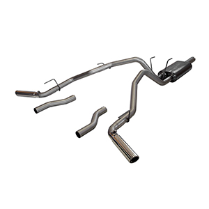 Flowmaster 817490 Cat-back System 409S - Dual Rear/Side Exit - American Thunder - Moderate Sound
