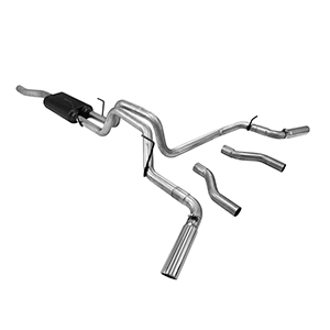 Flowmaster 817507 Cat-back System 409S - Dual Rear/Side Exit - American Thunder - Moderate Sound